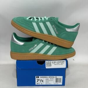 adidas Handball Spezial W Green Silver Sneakers